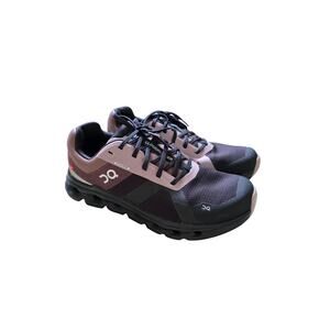 On Running Cloudrunner Waterproof Black/Grape Purple Sneaker Women's Size 9.5